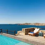 Willa Excellent Mykonos Psarrou Lambda 5 Bedrooms Stunning Sea Views Psarrou