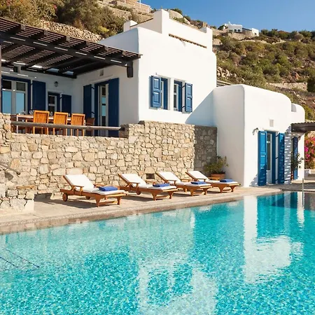 Excellent Mykonos Psarrou Lambda 5 Bedrooms Stunning Sea Views Psarrou Willa Mykonos Town