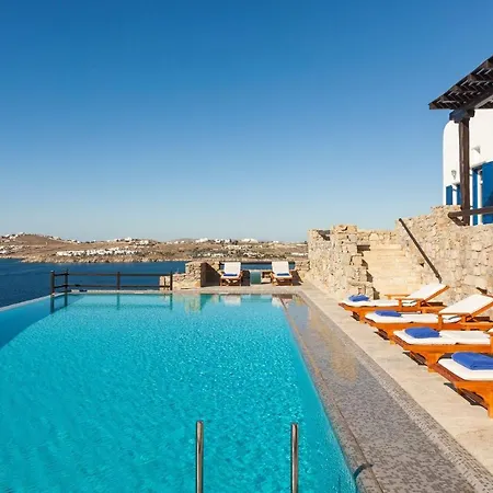 Villa Excellent Mykonos Psarrou Lambda 5 Bedrooms Stunning Sea Views Psarrou *
