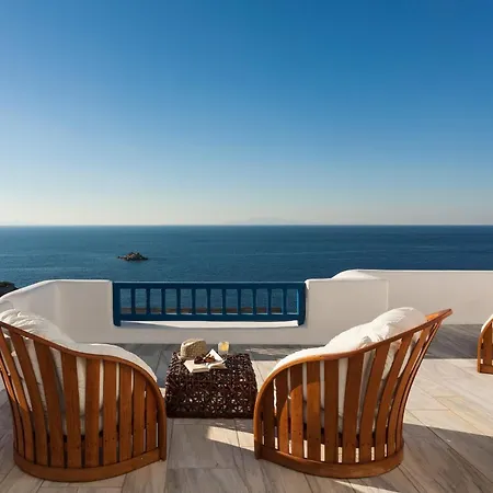 Вилла Excellent Mykonos Psarrou Lambda 5 Bedrooms Stunning Sea View