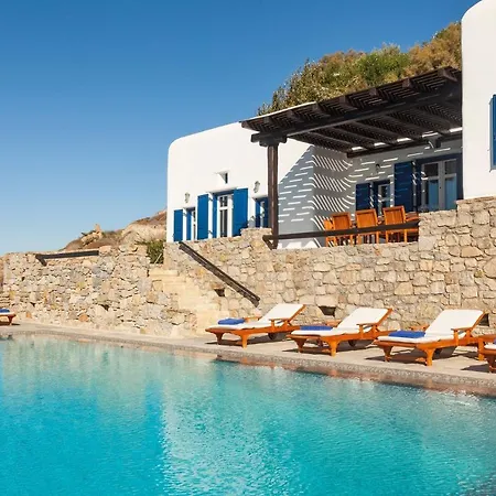 Villa Excellent Mykonos Psarrou Lambda 5 Bedrooms Stunning Sea Views Psarrou Mykonos Town