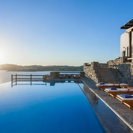 Villa Excellent Mykonos Psarrou Lambda 5 Bedrooms Stunning Sea Views Psarrou