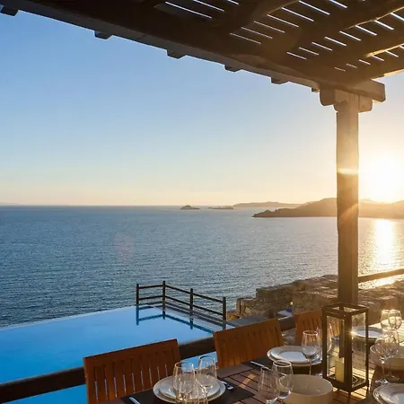 Excellent Mykonos Psarrou Lambda 5 Bedrooms Stunning Sea Views Psarrou Villa