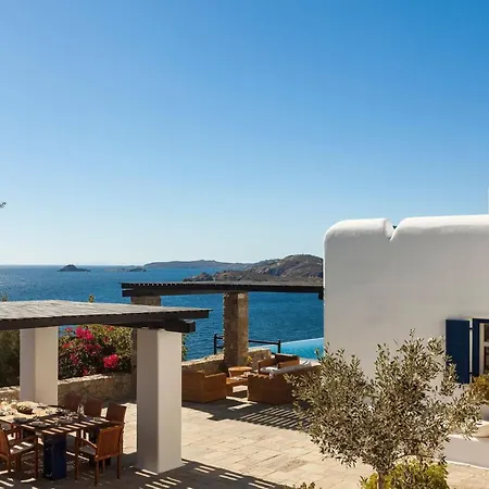 Excellent Mykonos Psarrou Lambda 5 Bedrooms Stunning Sea Views Psarrou Villa *