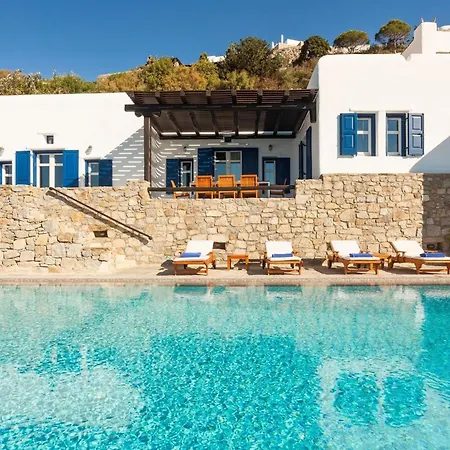 Villa Excellent Mykonos Psarrou Lambda 5 Bedrooms Stunning Sea Views Psarrou *